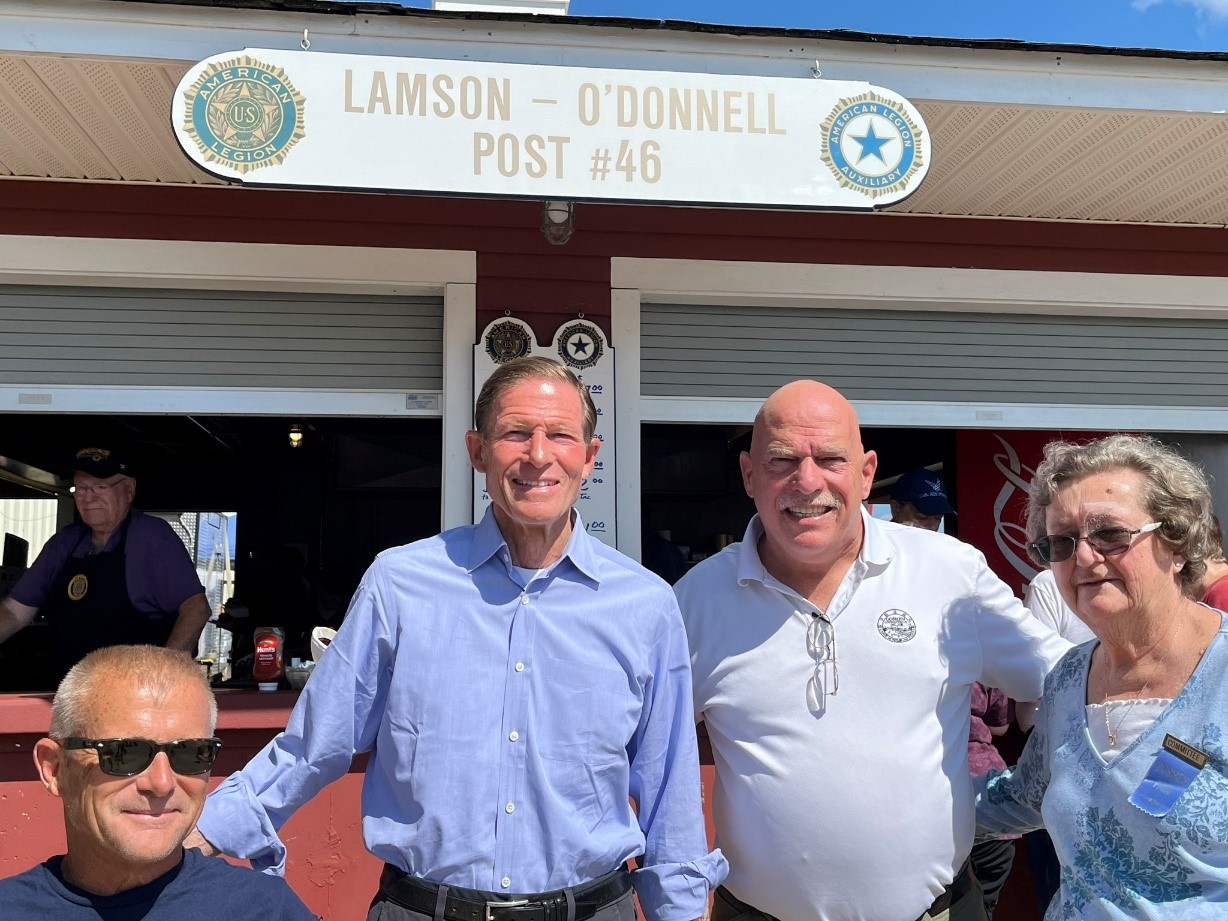 Blumenthal attended the Goshen Fair, Bridgewater Tractor Parade, Odyssey Festival, and Newtown Labor Day Parade.
