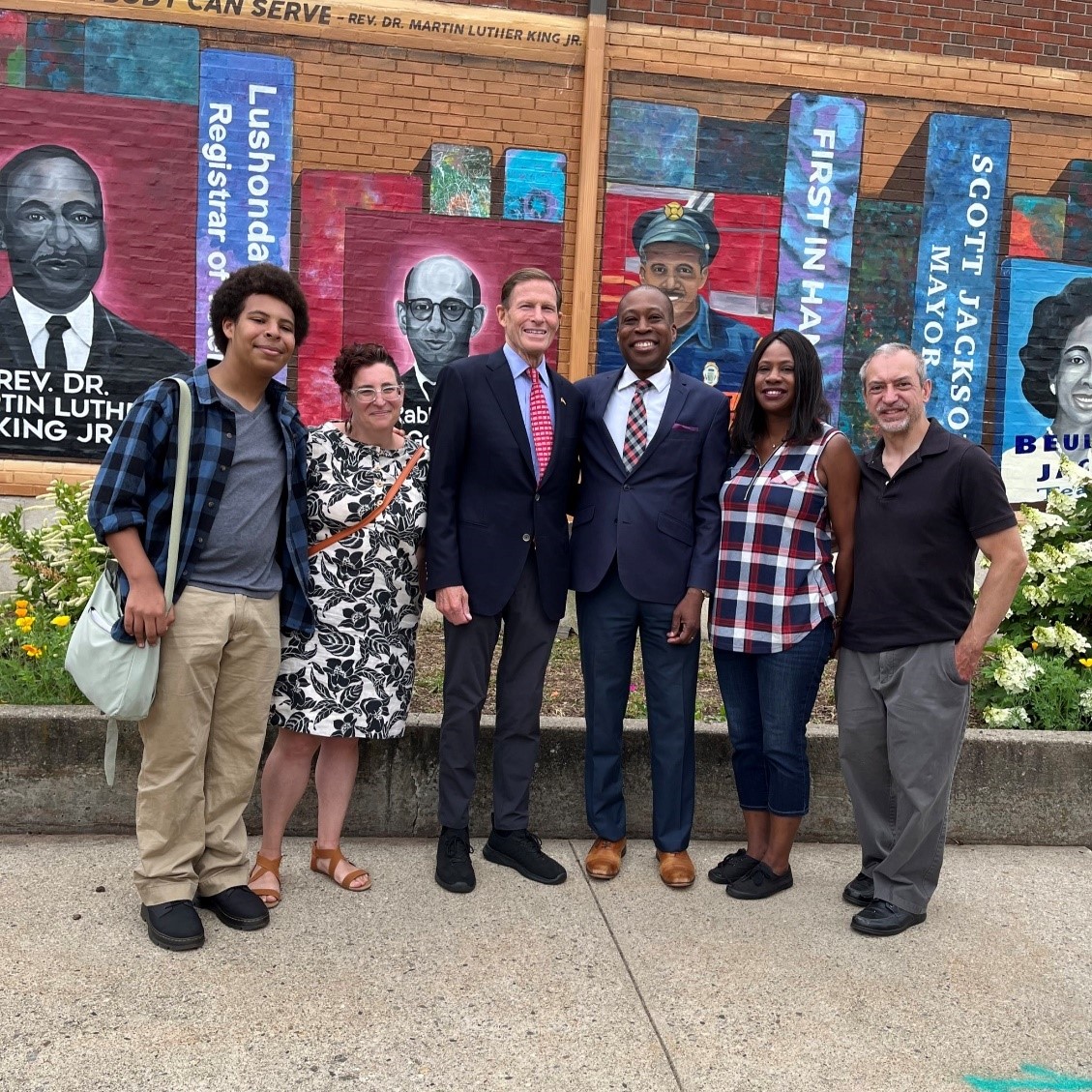 Blumenthal joined Juneteenth celebrations in Hamden and Middletown.