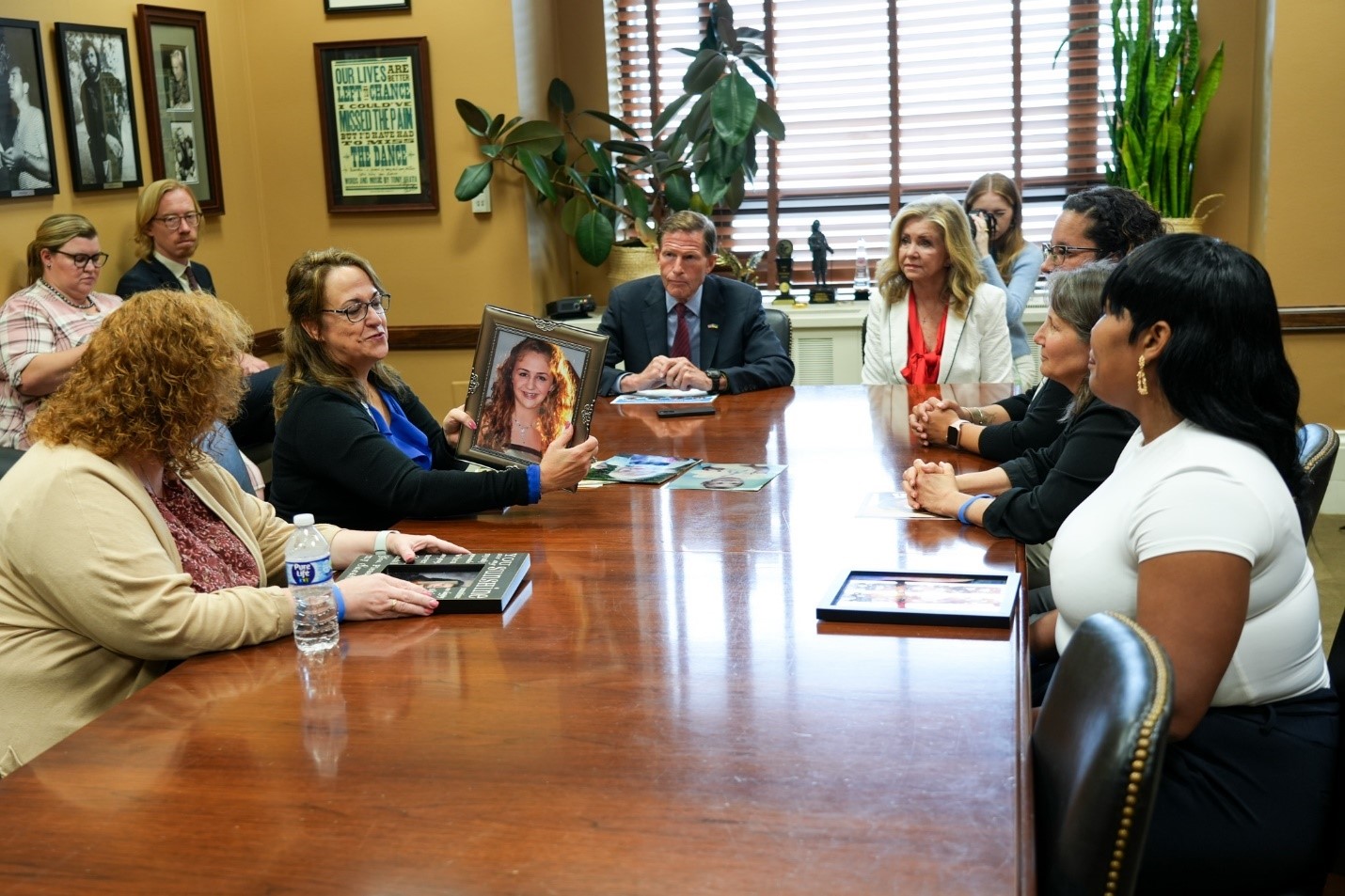 U.S. Senators Richard Blumenthal (D-CT) and Marsha Blackburn (R-TN), authors of the Kids Online Safety Act, met with parents of children who died or were harmed because of social media to discuss the urgent need for passage of the bipartisan legislation. 