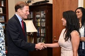 U.S. Senator Richard Blumenthal (D-CT) met with Democratic Members of the Texas State Legislature to discuss voting rights.