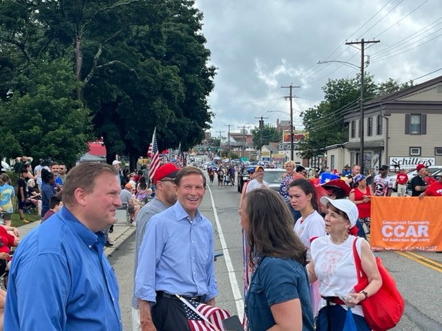 Blumenthal marched in the WILI Boombox and Columbia July 4th parades.